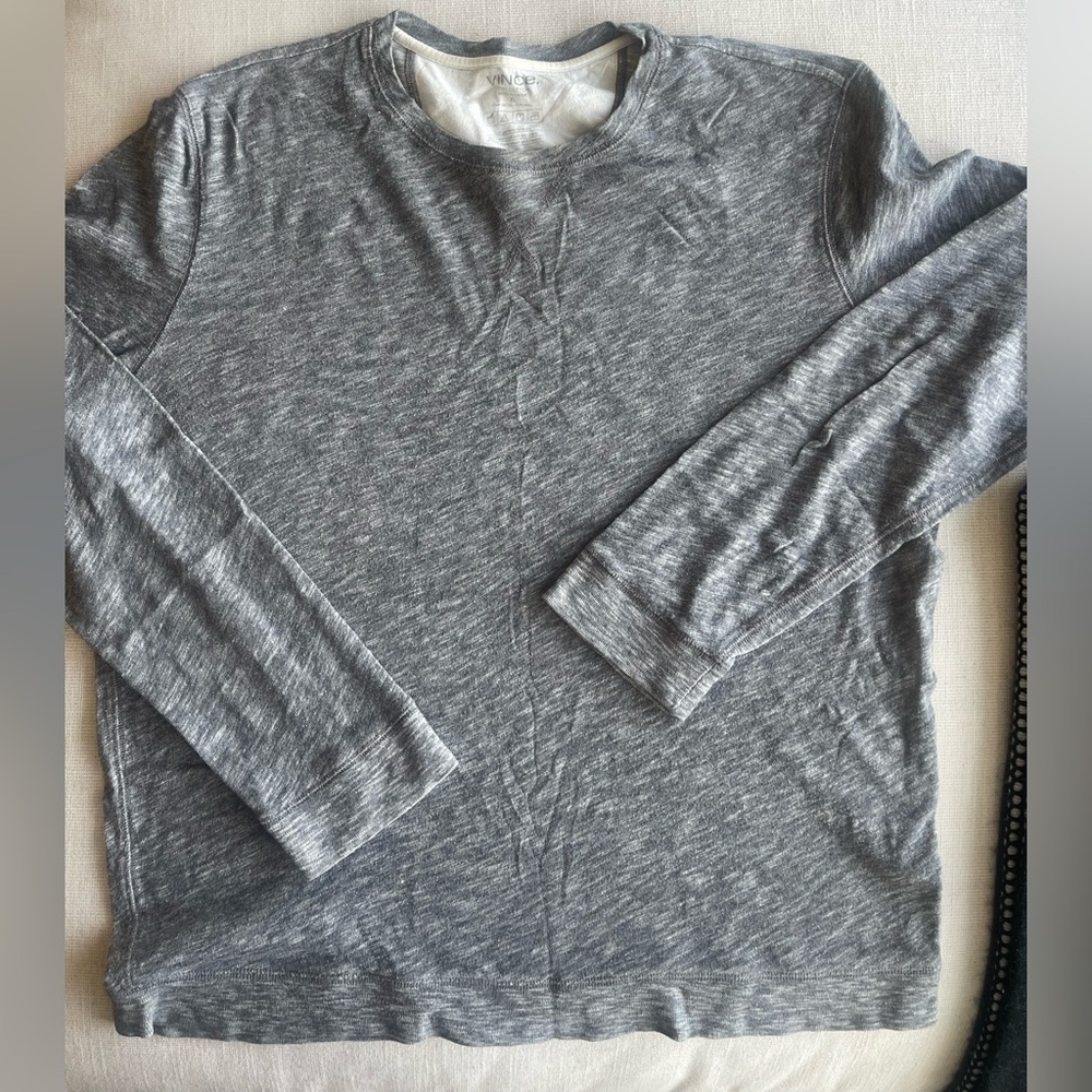 Vince Heather Gray Crewneck Sweater- Sz XL